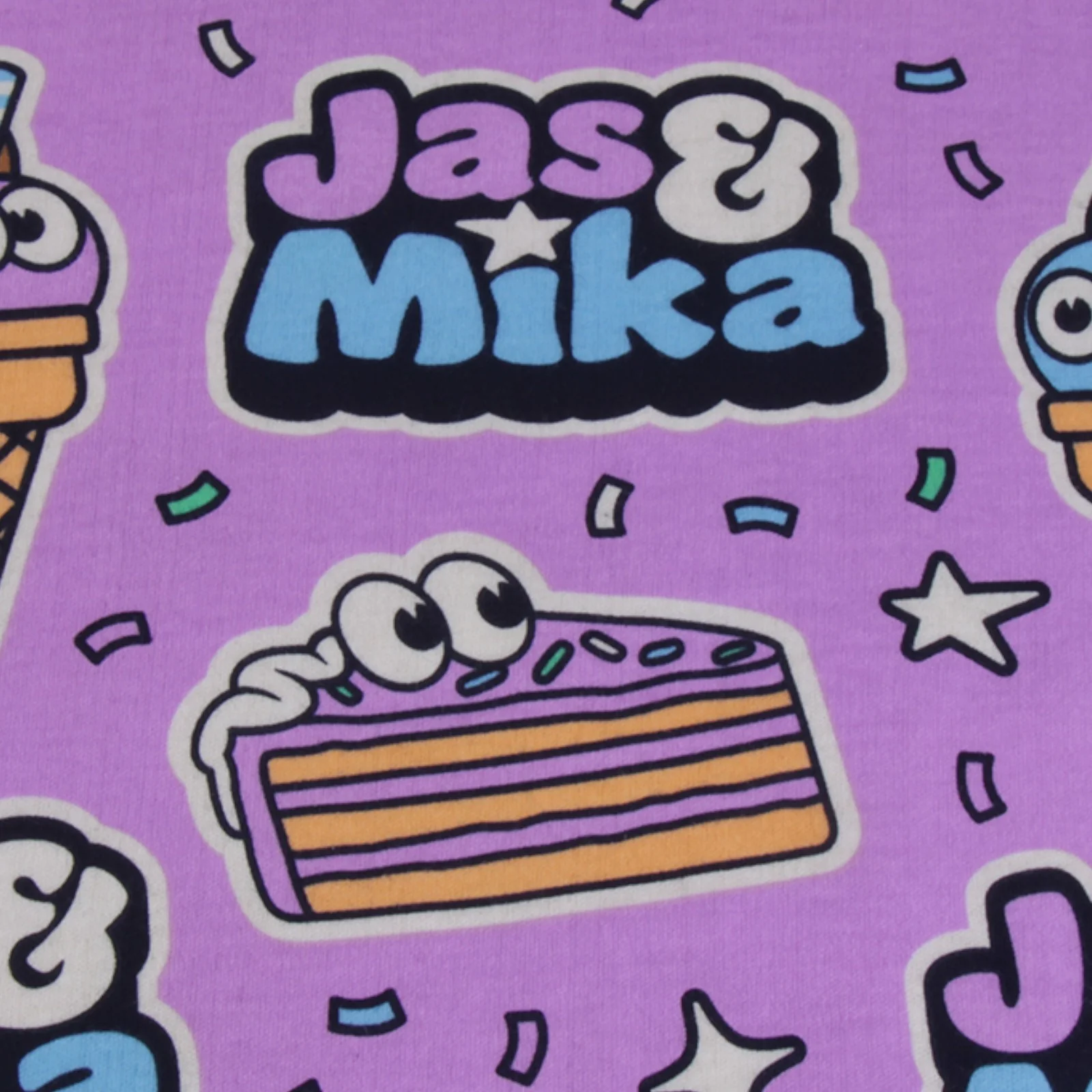 Jas & Mika "Dreams" Pyjamas Sæt - Lilla (2 Dele, Trøje og Bukser) - Image 3